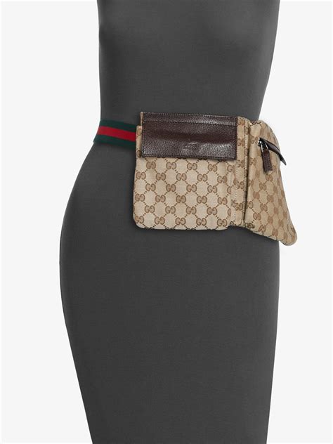 gucci belt bag canvas|authentic Gucci belt bag.